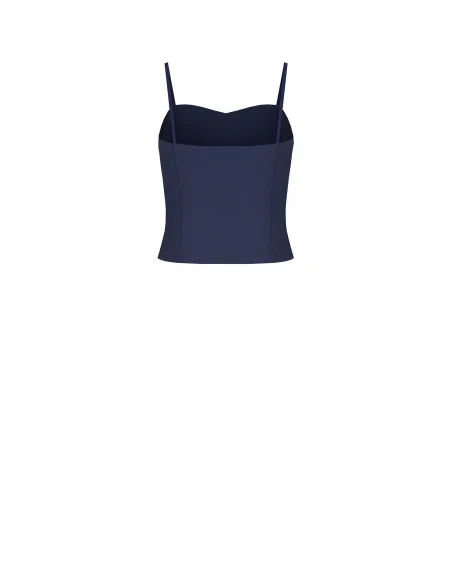 Rinascimento Cadi Fabric Bustier Crop Top