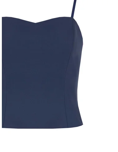 Rinascimento Cadi Fabric Bustier Crop Top
