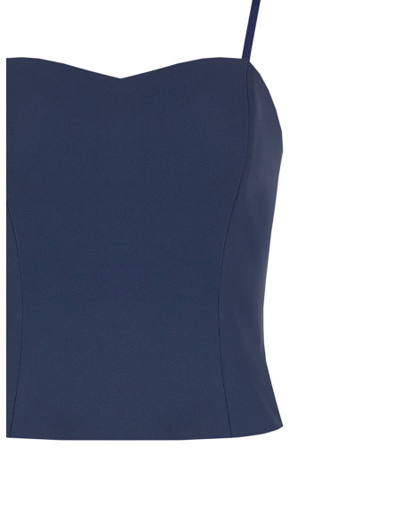 Rinascimento Cadi Fabric Bustier Crop Top