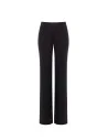 Pantaloni Dritti In Punto Milano Senza Tasche Con Zip Laterale Rinascimento