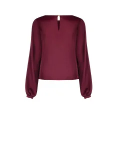 Blouse fluide à manches longues en satin « Rinascimento » 2