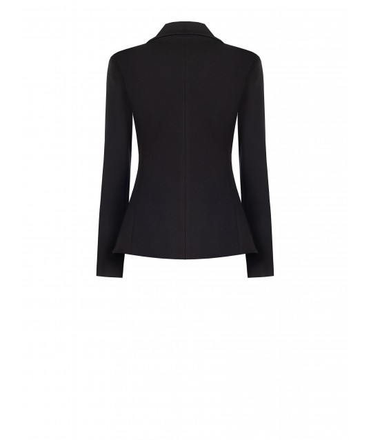 Giacca Blazer Corta Sfiancata In Punto Milano Rinascimento