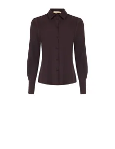 Camicia Sfiancata In Raso Opaco Rinascimento