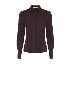Chemise cintrée en satin mat « Rinascimento »
