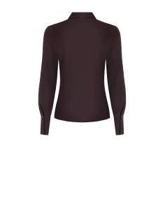 Chemise cintrée en satin mat « Rinascimento » 2