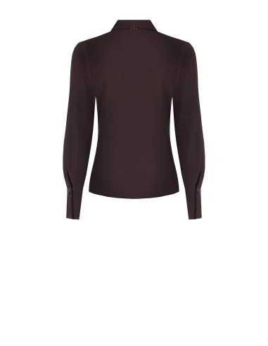 Chemise cintrée en satin mat « Rinascimento »