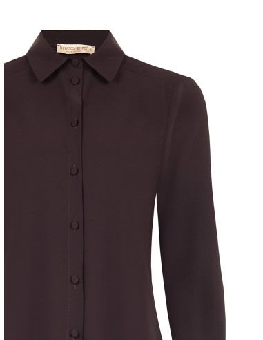 Camicia Sfiancata In Raso Opaco Rinascimento