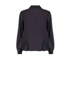 Chemise fluide en lyocell avec bas à volants et boutons dissimulés « Rinascimento » 2
