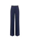 Pantalon Palazzo en tissu technique avec bouton arborant le logo Rinascimento