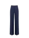 Pantalon Palazzo en tissu technique avec bouton arborant le logo Rinascimento