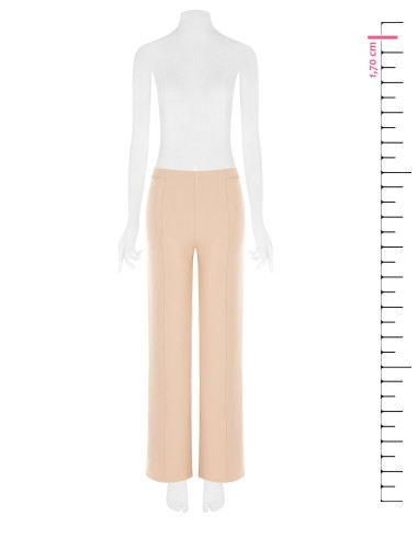 Pantaloni Palazzo In Scuba Crepe Con Vita Elasticizzata Rinascimento