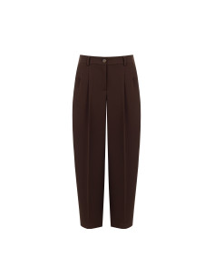 Pantalon ballon en tissu Cadi avec pinces Rinascimento