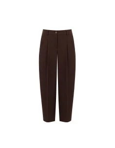 Pantalon ballon en tissu Cadi avec pinces Rinascimento