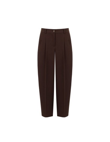 Pantaloni Baloon In Tessuto Cadi Con Pinces Rinascimento