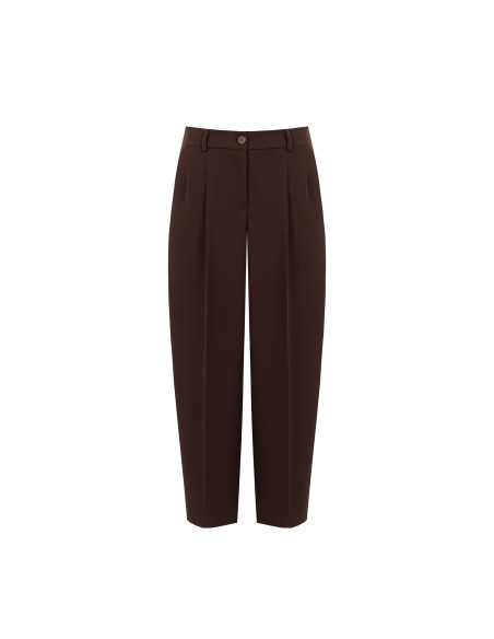 Rinascimento-style Cadi fabric balloon trousers with darts