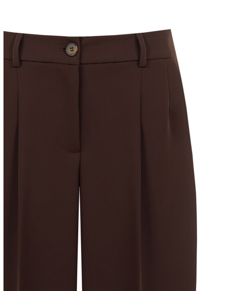 Pantaloni Baloon In Tessuto Cadi Con Pinces Rinascimento