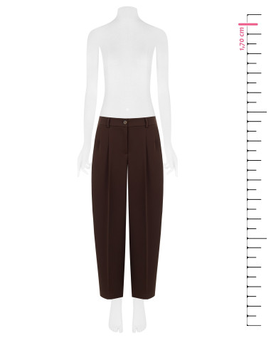 Pantaloni Baloon In Tessuto Cadi Con Pinces Rinascimento