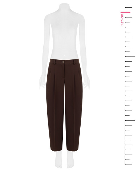 Rinascimento-style Cadi fabric balloon trousers with darts
