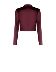 Veste Spencer courte, ouverte, en satin, sans revers, style Rinascimento 2