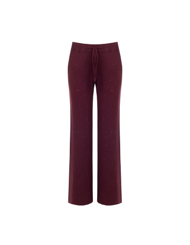 Pantaloni Larghi In Maglia Con Paillettes Rinascimento