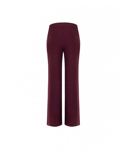 Pantaloni Larghi In Maglia Con Paillettes Rinascimento