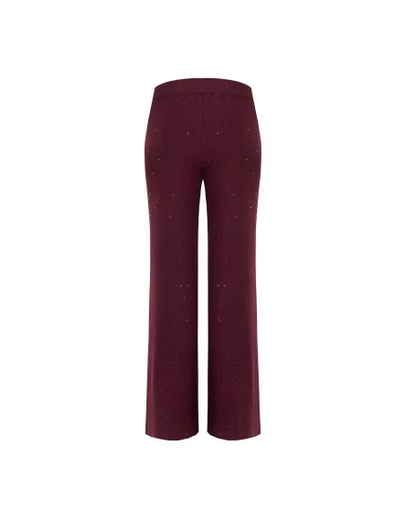 Pantaloni Larghi In Maglia Con Paillettes Rinascimento