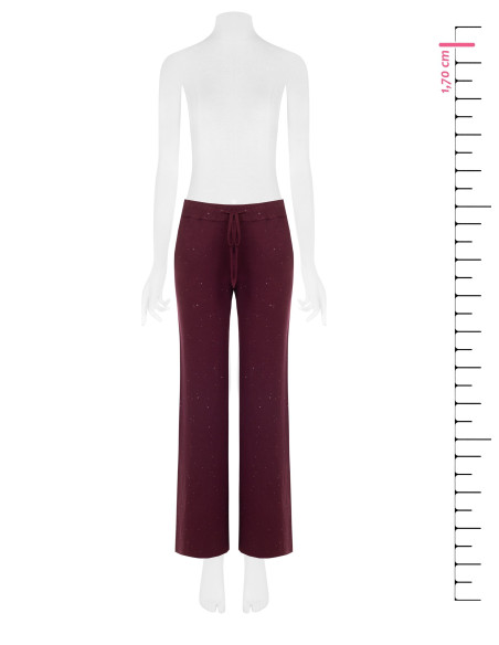 Pantaloni Larghi In Maglia Con Paillettes Rinascimento