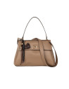 Borsa A Spalla In Similpelle Liscia Con Charms Decorativi E Tracolla Rimovibile Rinascimento