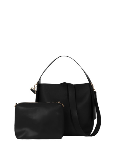 Rinascimento Large Faux Leather Bag with Internal Clutch and Detachable Shoulder Strap