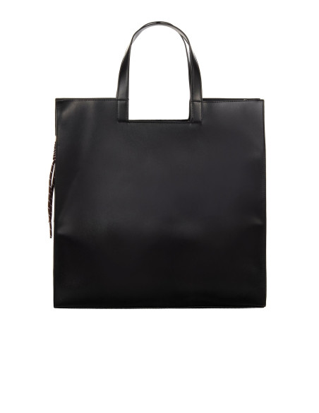 Maxi Borsa Shopper In Similpelle Con Tracolla Rimovibile E Charms Decorativi Rinascimento