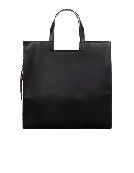 Maxi Borsa Shopper In Similpelle Con Tracolla Rimovibile E Charms Decorativi Rinascimento