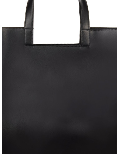 Grand sac cabas en simili cuir avec bandoulière amovible et breloques décoratives « Rinascimento »