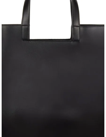 Grand sac cabas en simili cuir avec bandoulière amovible et breloques décoratives « Rinascimento »