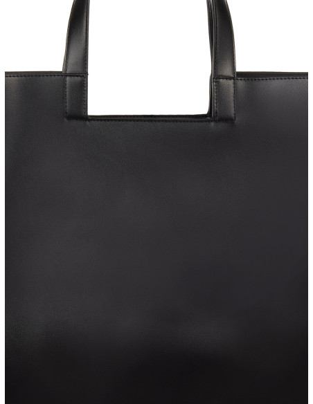 Maxi Borsa Shopper In Similpelle Con Tracolla Rimovibile E Charms Decorativi Rinascimento