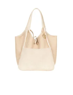 Grand sac cabas en simili-mouton avec pochette intérieure « Rinascimento »