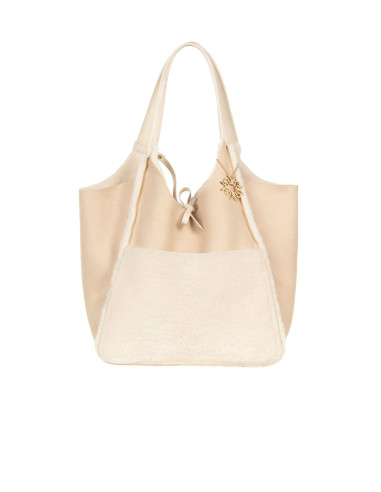 Maxi Borsa Shopper In Simil-Montone Con Pochette Interna Rinascimento