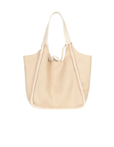 Maxi Borsa Shopper In Simil-Montone Con Pochette Interna Rinascimento