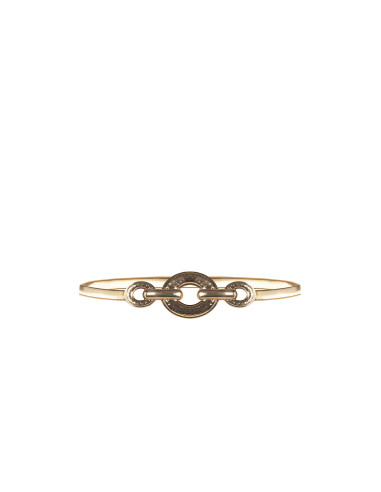 Elastic Metal Belt with a Hammered Rinascimento Buckle