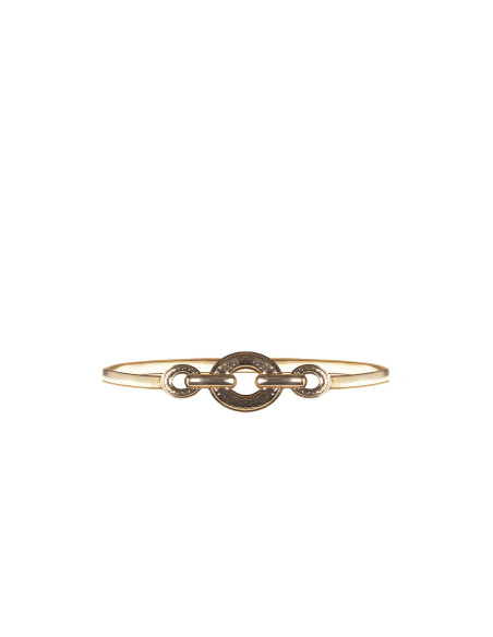 Elastic Metal Belt with a Hammered Rinascimento Buckle