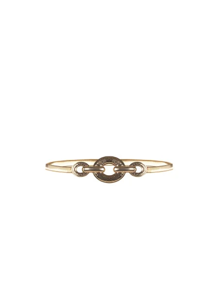 Elastic Metal Belt with a Hammered Rinascimento Buckle