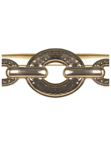 Ceinture en métal élastique avec boucle martelée « Rinascimento »