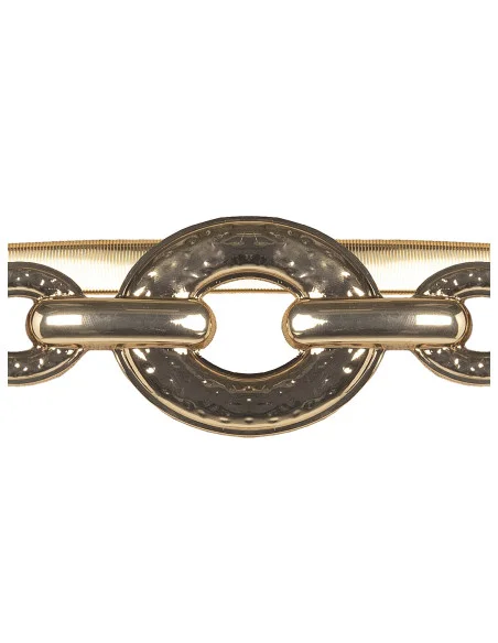 Ceinture en métal élastique avec boucle martelée « Rinascimento »