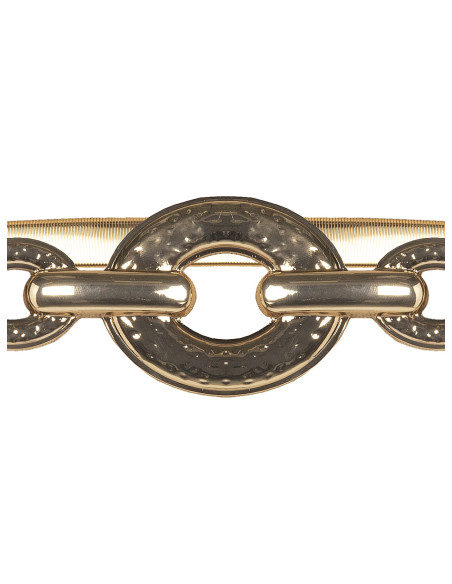 Elastic Metal Belt with a Hammered Rinascimento Buckle