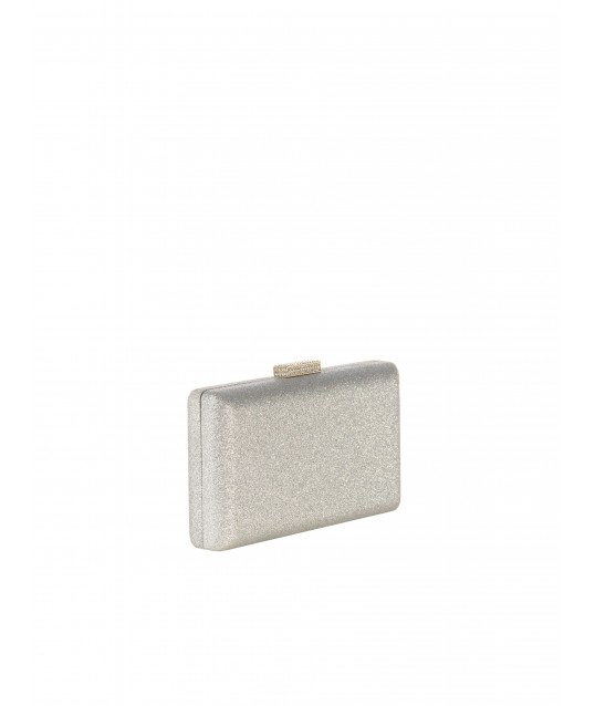 Pochette rigide à paillettes avec fermeture à paillettes et bandoulière à chaîne « Rinascimento »