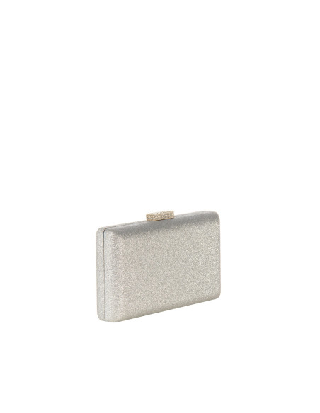 Pochette rigide à paillettes avec fermeture à paillettes et bandoulière à chaîne « Rinascimento »