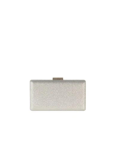 Pochette rigide à paillettes avec fermeture à paillettes et bandoulière à chaîne « Rinascimento »