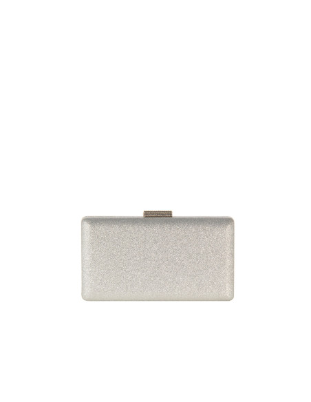 Pochette rigide à paillettes avec fermeture à paillettes et bandoulière à chaîne « Rinascimento »