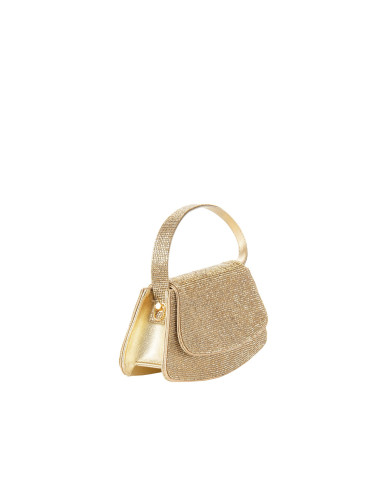 Sac à main recouvert de strass avec bandoulière en chaîne « Rinascimento »