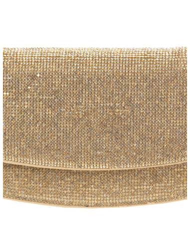 Sac à main recouvert de strass avec bandoulière en chaîne « Rinascimento »
