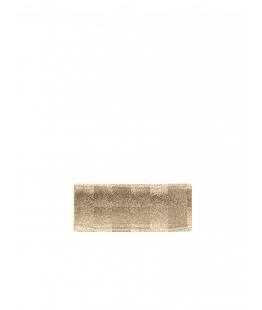 Clutch Bag Covered in Rhinestones with a Rinascimento-Style Chain Shoulder Strap